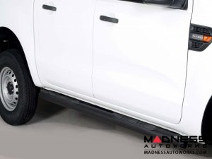 Ford Ranger Grand Pedana Side Steps - Black Powdercoat - 76mm